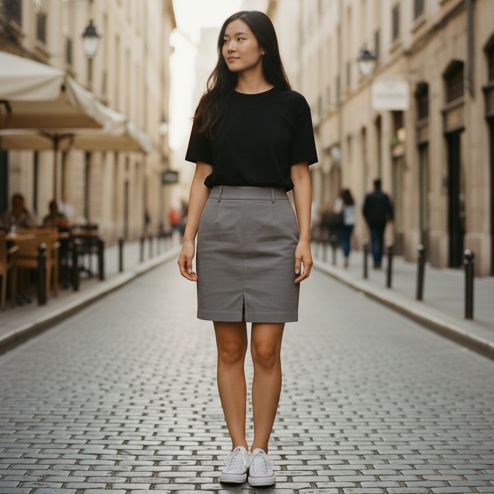 Apt 9 Womens Size 16 Gray Mini Skirt Business Professional Office Work Everyday